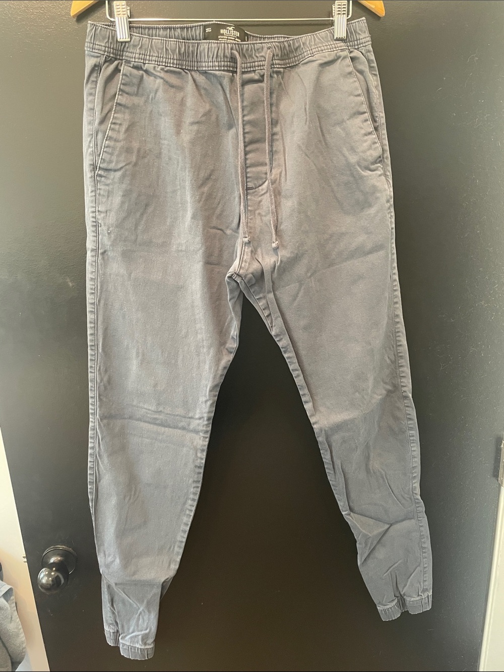 Hollister Men's Gray Elastic Waist Joggers
